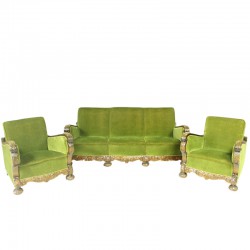Zestaw sofa i fotele Art Deco
