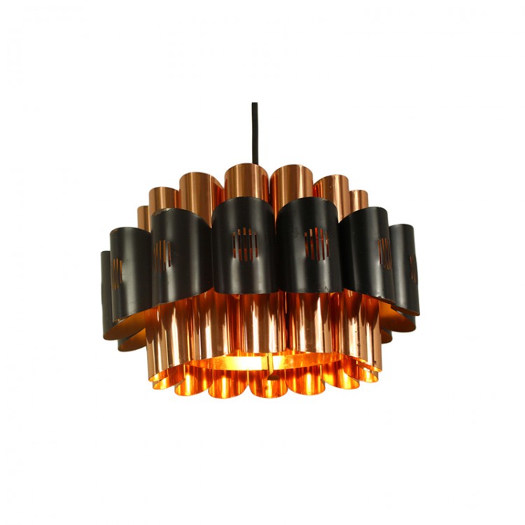 Lampa miedziana lata 70