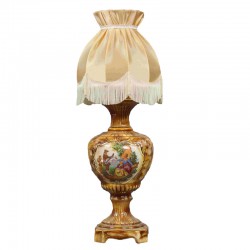 Włoska Lampa Porcelanowa Rokoko